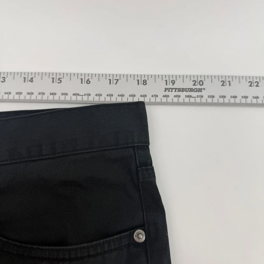 Polo Ralph Lauren‎ Mens Black Cotton Twill Straight Leg 5-Pocket Pants 36x29